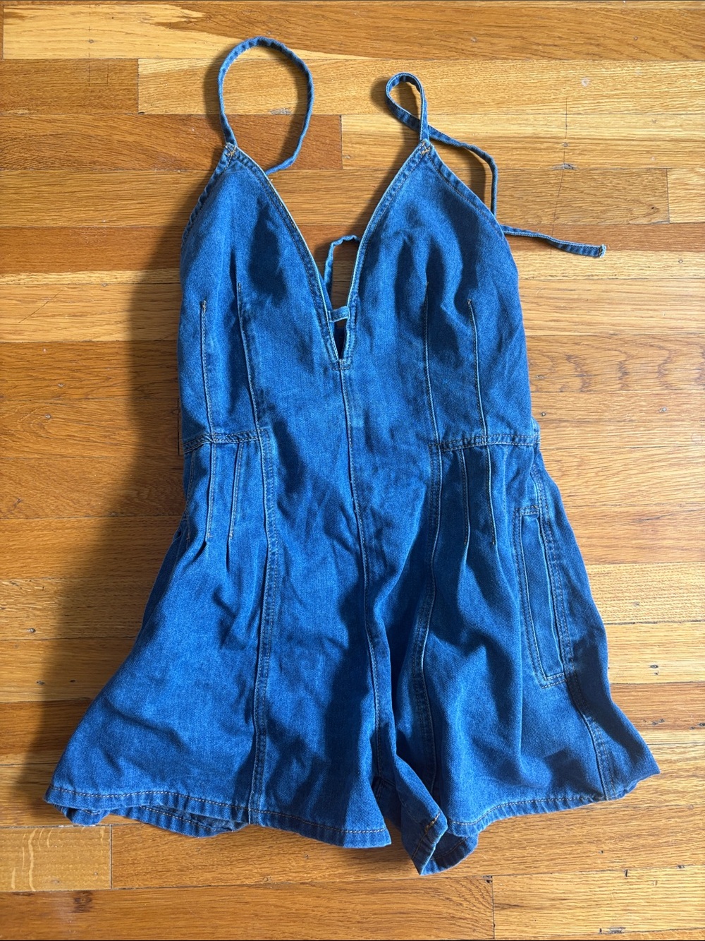 Denim Blue Romper